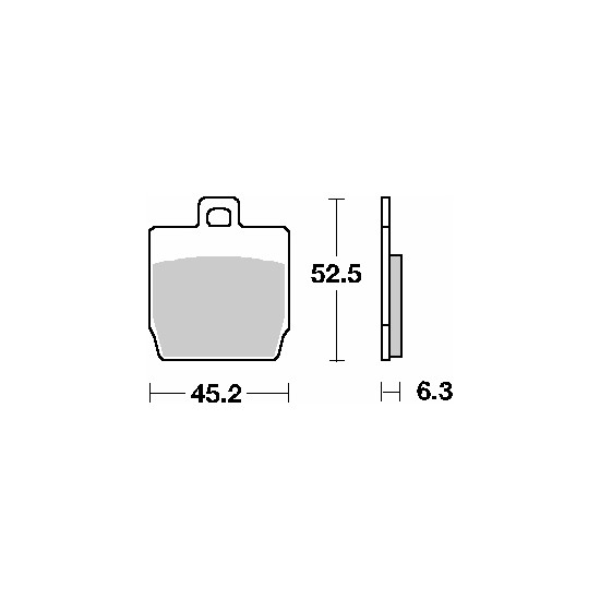 SBS brake pads KH268 STREET CERAMIC color black