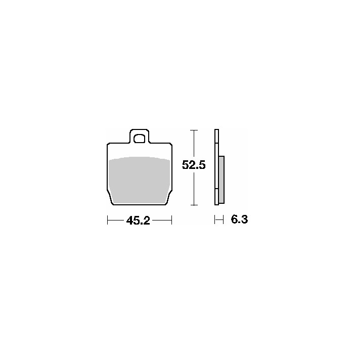 SBS brake pads KH268 STREET CERAMIC color black