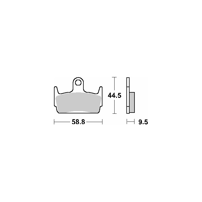 SBS brake pads KH234 STREET CERAMIC color black