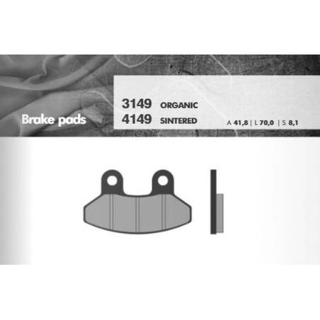 BRENTA brake pads KH306 LAVERDA / SYM front (FT 3149)