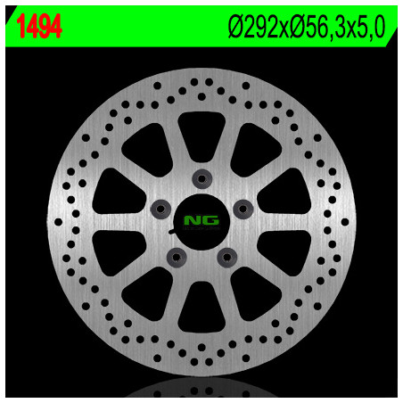NG stabdžių diskas priekis HARLEY DAVIDSON 750 / 883 / 1200 / 1340 / 1450 / 1584 / 1600 (292X56,3X5) (5X8,5mm)