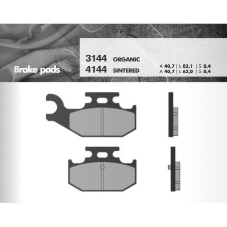 BRENTA brake pads KH428 (YFM700 RAPTOR 06-13 rear) (FT 3144)