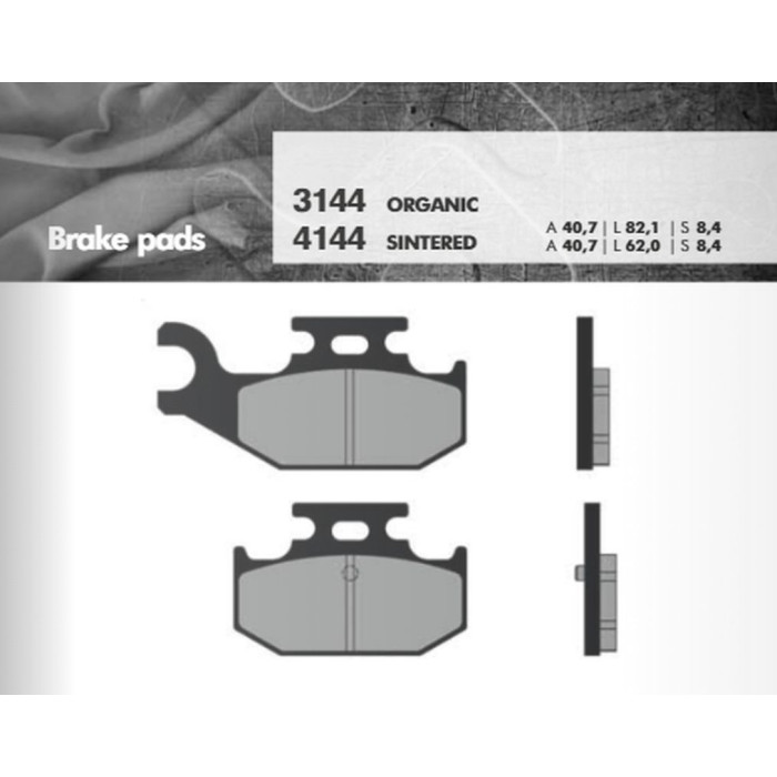 BRENTA brake pads KH428 (YFM700 RAPTOR 06-13 rear) (FT 3144)