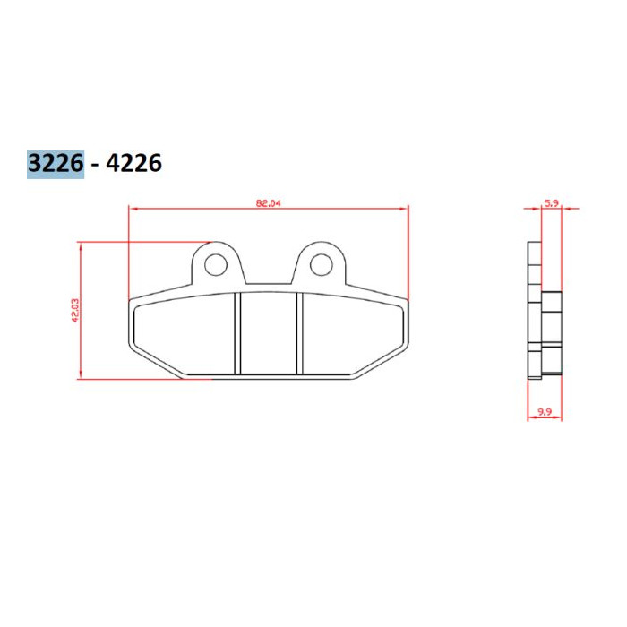 BRENTA brake pads KH710 HARLEY-DAVIDSON 1750 / 1870 '18-20, rear (FT 3226)