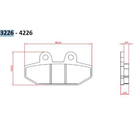 BRENTA stabdžių kaladėlės KH710 HARLEY-DAVIDSON 1750 / 1870 '18-20, galas (FT 3226)