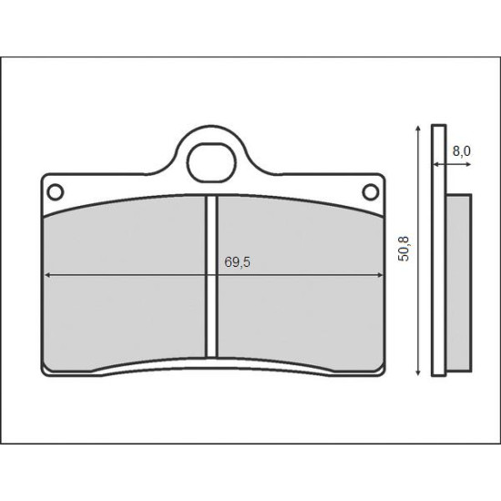 BRENTA brake pads KH95 BREMBO, front (FT 3030)