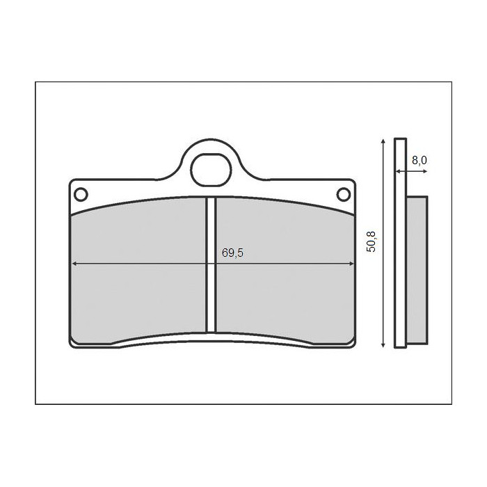 BRENTA brake pads KH95 BREMBO, front (FT 3030)