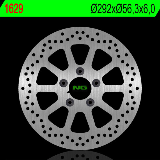NG brake disc rear HARLEY DAVIDSON DYNA 1690 / 1450 / 1573 02-17, SOFTAIL 16-18 (292X56,3X6,0mm) (5X10,mm)