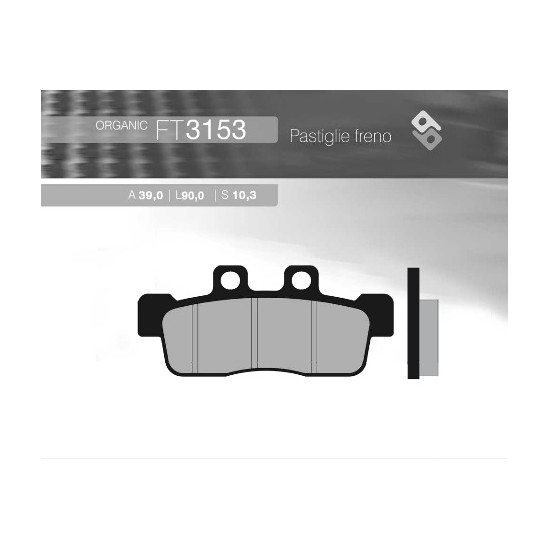 BRENTA brake pads KH632 YAMAHA NXC 125 CYGNUS '07-'10 front (FT 3153)