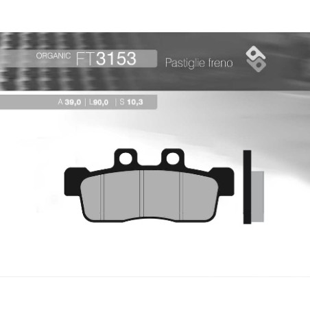 BRENTA brake pads KH632 YAMAHA NXC 125 CYGNUS '07-'10 front (FT 3153)