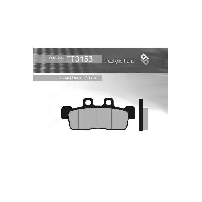 BRENTA brake pads KH632 YAMAHA NXC 125 CYGNUS '07-'10 front (FT 3153)