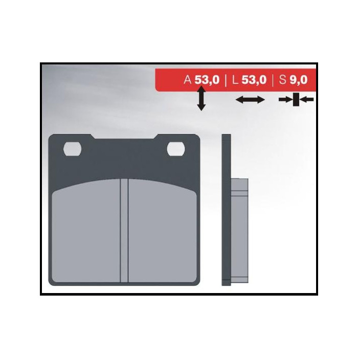 BRENTA brake pads KH161 KAWASAKI ZXR / ZZR / ZRX / ZX rear (FT 3054)