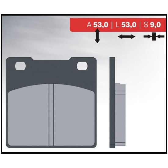 BRENTA brake pads KH161 KAWASAKI ZXR / ZZR / ZRX / ZX rear (FT 3054)