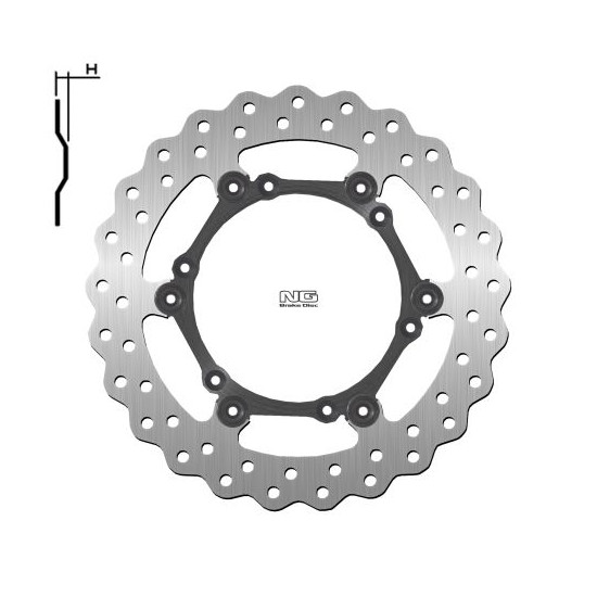 NG brake disc front KTM EXC 125 / 200 / 400 / 525 / 625 '90-17 (260X-X3mm) (6,6,5mm) WAVE floating