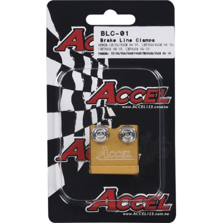 ACCEL brake hose holder front SUZUKI / YAMAHA color black