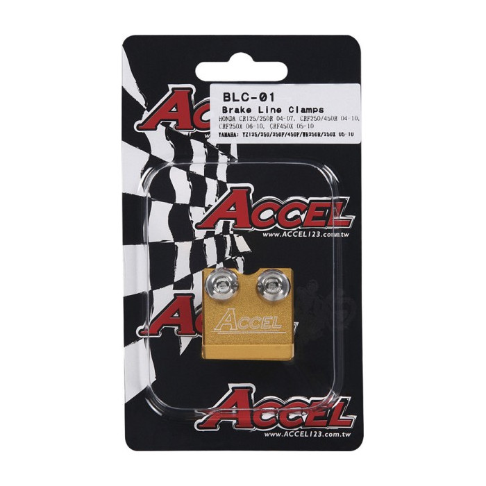 ACCEL brake hose holder front SUZUKI / YAMAHA color black