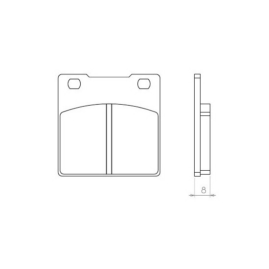 BRENTA brake pads KH63 SUZUKI GS / GSX / GSF / GSXR / RF / SV- rear (FT 3052)
