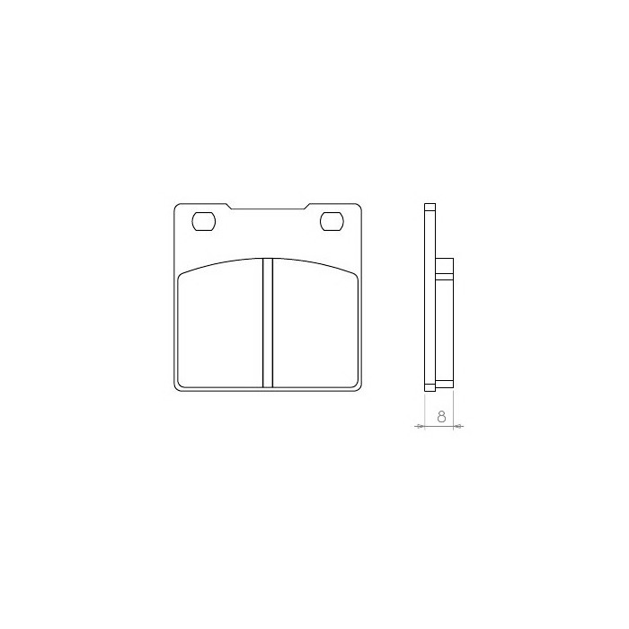 BRENTA brake pads KH63 SUZUKI GS / GSX / GSF / GSXR / RF / SV- rear (FT 3052)