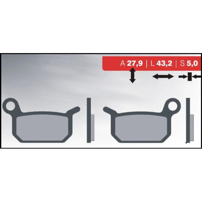 BRENTA brake pads KH325 (KTM 50 / 65SX) (FT 3032)
