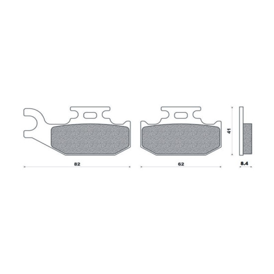 BRENTA brake pads KH414 / KH317 (thickness 8.4MM) (FT 3111)