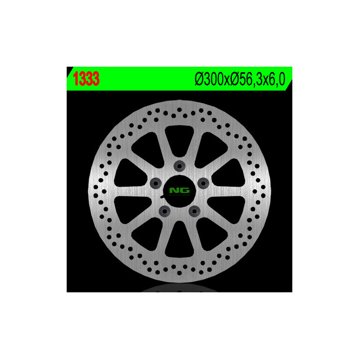 NG brake disc rear HARLEY DAVIDSON 1450 / 1584 / 1690 / 1800 (300X56.3X6) (5X10.5mm)
