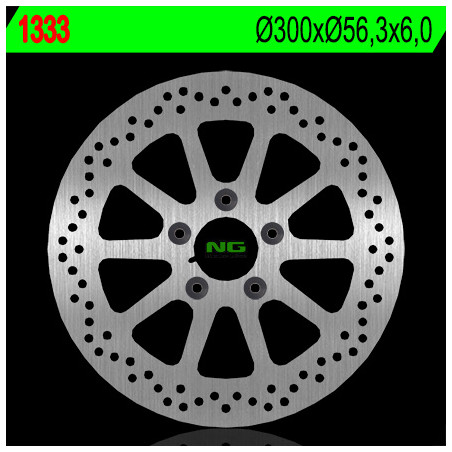 NG brake disc rear HARLEY DAVIDSON 1450 / 1584 / 1690 / 1800 (300X56.3X6) (5X10.5mm)