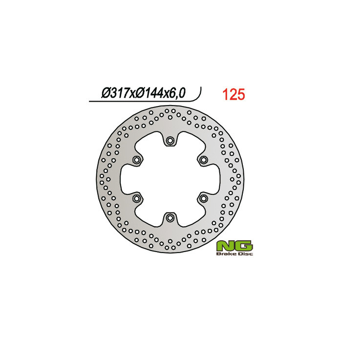 NG brake disc front HONDA NTV 650, VF 750 C '93-'99, ST 1100, VT 1100 (317X144X6)