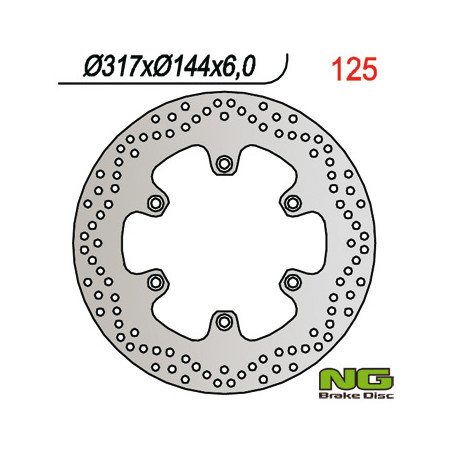 NG brake disc front HONDA NTV 650, VF 750 C '93-'99, ST 1100, VT 1100 (317X144X6)