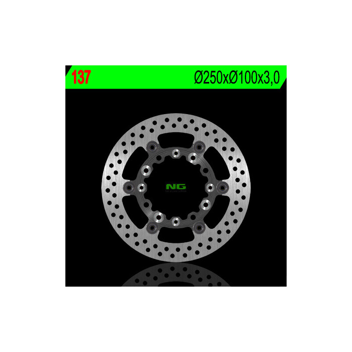 NG brake disc front KAWASAKI KX 125 / 250 '89-'05, KLX 250 / 300 / 650R '93-'07, SUZUKI RMZ 250 '04-'06 (floating) (