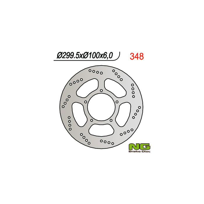 NG brake disc front SUZUKI VL 1500 LC (299x100x6) (5x8.5mm)
