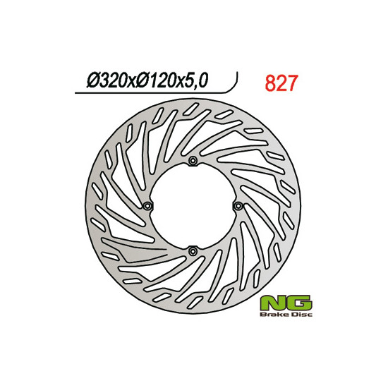 NG brake disc front HUSQVARNA SMR 570 (00-03) (320X120X5) OVERSIZE