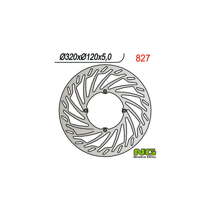 NG brake disc front HUSQVARNA SMR 570 (00-03) (320X120X5) OVERSIZE