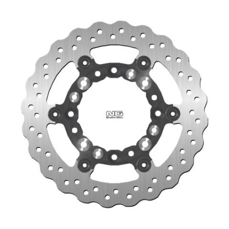 NG stabdžių diskas priekis KAWASAKI KDX 125 '90-03, KLX 250 '09-14, KLX 650 '93-14 ( 250X100X3mm) (4 skylės) WAVE plaukiojantis