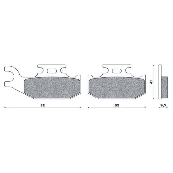 BRENTA brake pads KH317 / KH414 (thickness 9.5mm) (FT 3110)