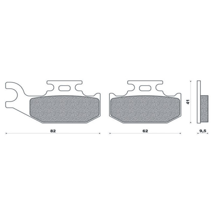 BRENTA brake pads KH317 / KH414 (thickness 9.5mm) (FT 3110)
