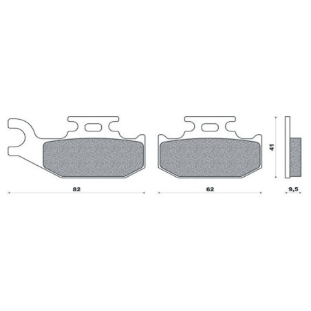 BRENTA brake pads KH317 / KH414 (thickness 9.5mm) (FT 3110)