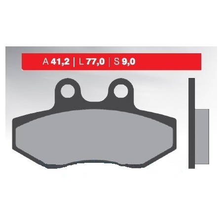 BRENTA brake pads KH393 YAMAHA NXC 125 CYGNUS`04-13, MBK FLAME 125`04-12, front (FT 3077)