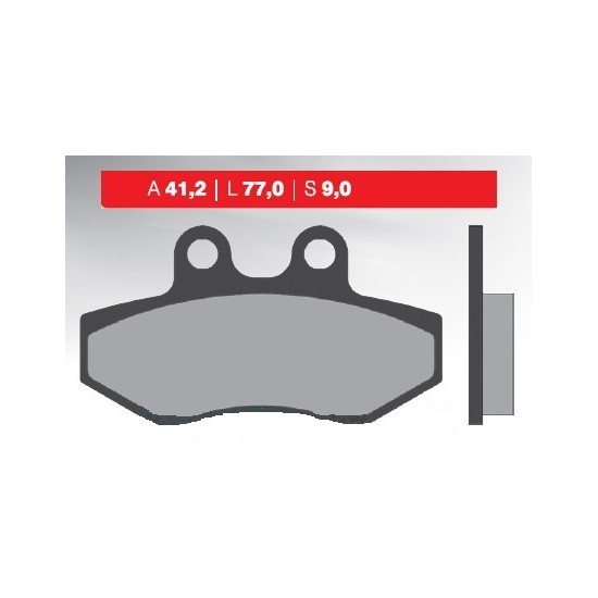 BRENTA brake pads KH393 YAMAHA NXC 125 CYGNUS`04-13, MBK FLAME 125`04-12, front (FT 3077)