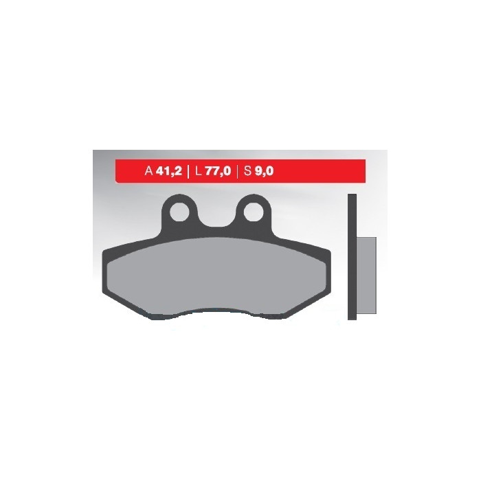 BRENTA brake pads KH393 YAMAHA NXC 125 CYGNUS`04-13, MBK FLAME 125`04-12, front (FT 3077)