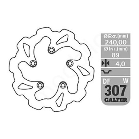 GALFER brake disc rear SUZUKI GSF / GSR / SV / RF (240X89X5)
