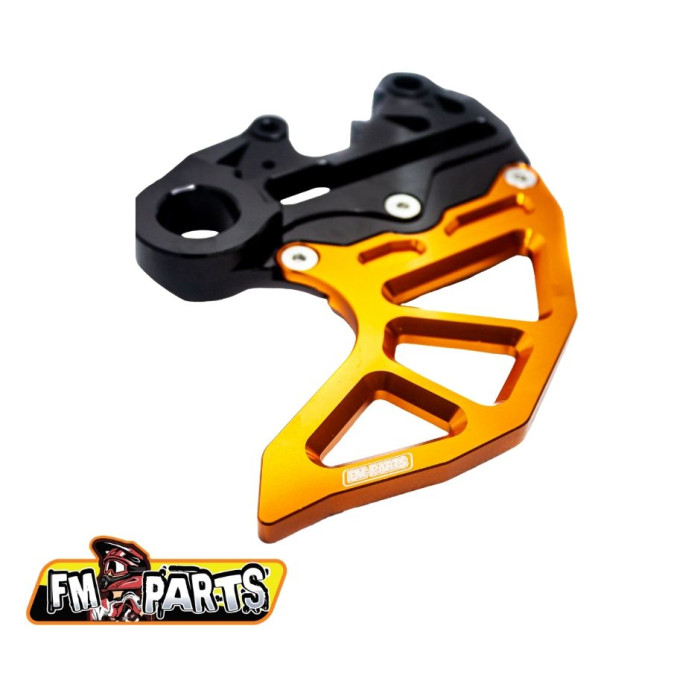 FM-PARTS galinio stabdžių disko aliumininė apsauga KTM `04-22, HUSQVARNA `14-22, KTM / HUSQVARNA / GAS-GAS TPI `17-22 spalva ora