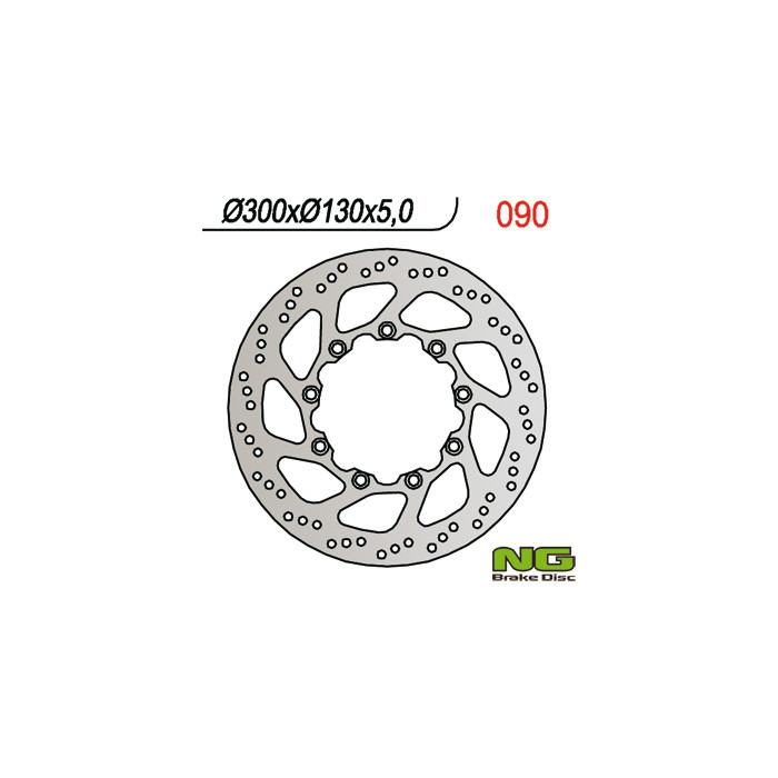 NG brake disc front KAWASAKI KLE 500 '91-'03 (300X130X5) (9X10,5mm)