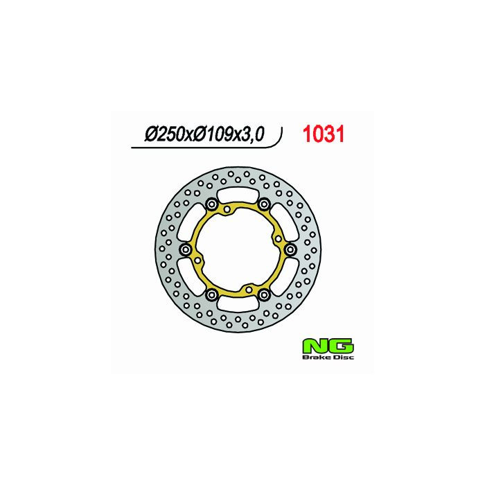 NG brake disc front KAWASAKI KXF 250 / 450 '03-'14 (250X109X3) (4X9,5mm) floating
