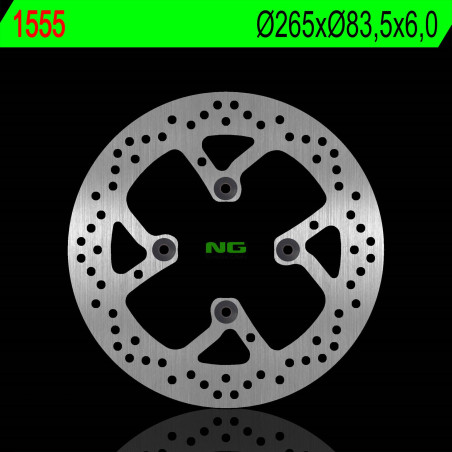 NG stabdžių diskas galas DUCATI DIAVEL 1200 11-22 MULTISTRADA 1200 / 1262 15-22 , XDIAVEL 1262 '15-'22 (265X83,50X6,0mm) (4X10mm