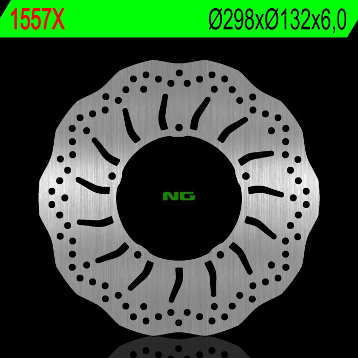NG brake disc rear YAMAHA V-MAX 1700 10-17 (298X132X6,0mm) (5X8,5mm) WAVE