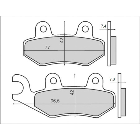 BRENTA stabdžių kaladėlės KH135 / KH214 (FT 3063)