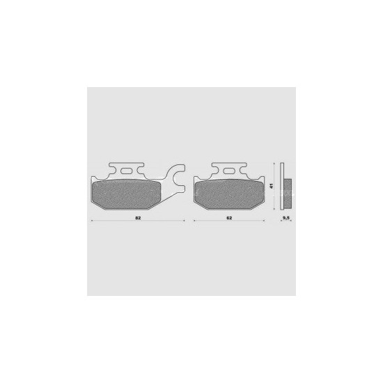 BRENTA brake pads KH307 (YFM 400 / 450 rear) (FT 3108)