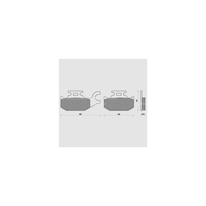 BRENTA brake pads KH307 (YFM 400 / 450 rear) (FT 3108)