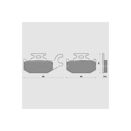 BRENTA brake pads KH307 (YFM 400 / 450 rear) (FT 3108)
