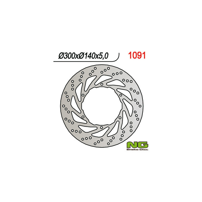 NG brake disc front APRILIA ETV 1000 CAPONORD '01-'07 (300X140X5)(6X8,5mm)